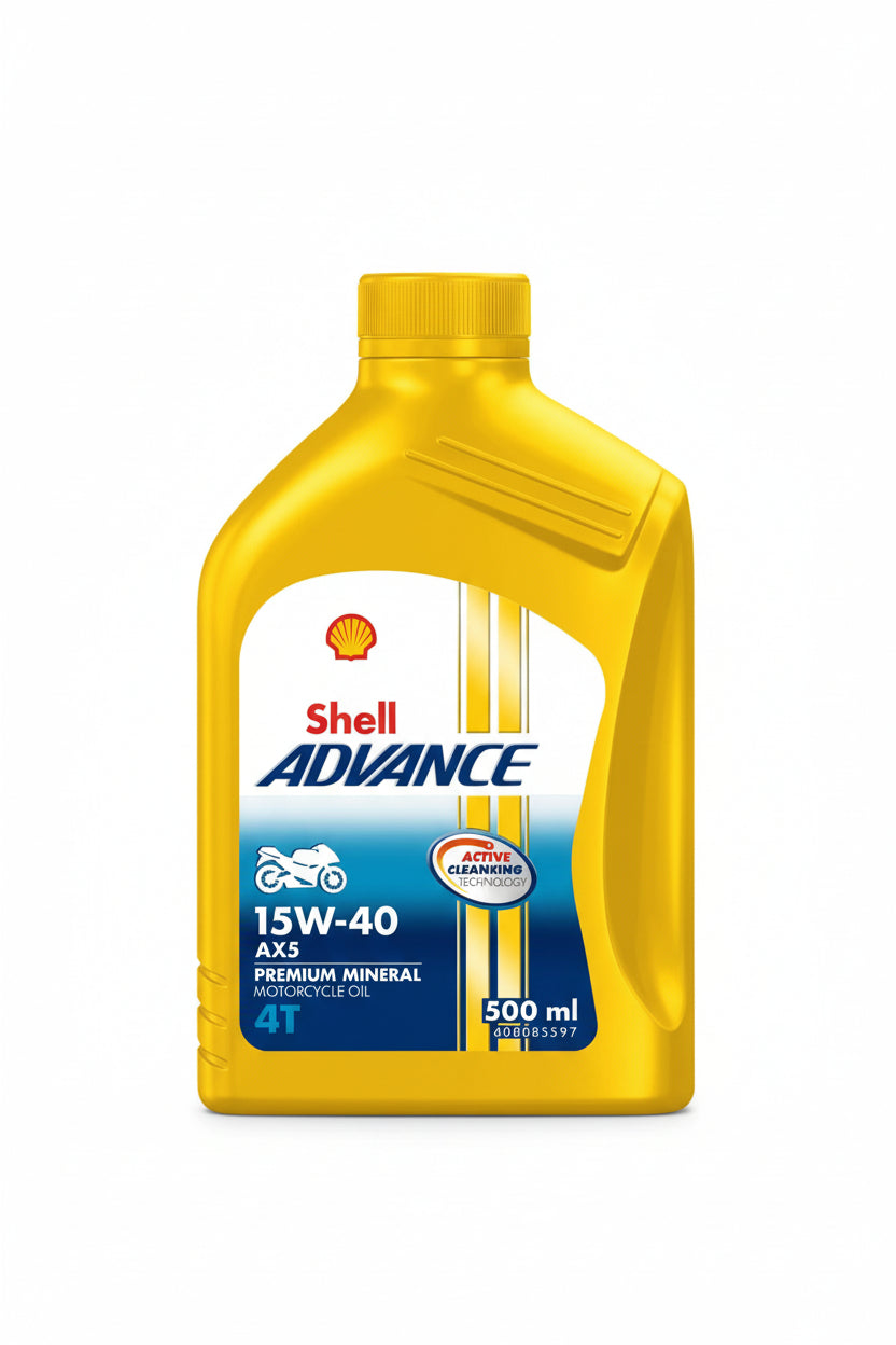 Shell Advance AX5 15W-40 API SL JASO MA 500ml Mineral Oil South Africa 550075060