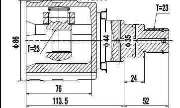 Cv Joint Inner Front Toyota RAV 4 1994-2000 3SFE (TO4026 )