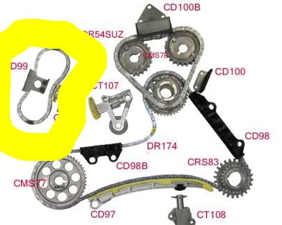 I-Timing Chain Guide Rail ye-Suzuki Grand Vitara XL7 2.7 V6 (2002) CD99 