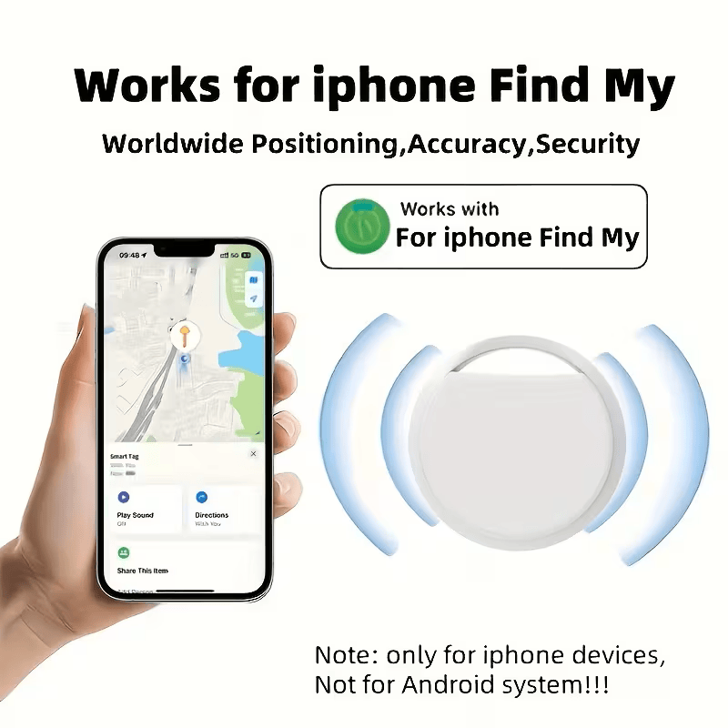 Black 5 Pack Air Tracker Smart Tags For iPhone Find My Anti Loss Tracker DK1305939