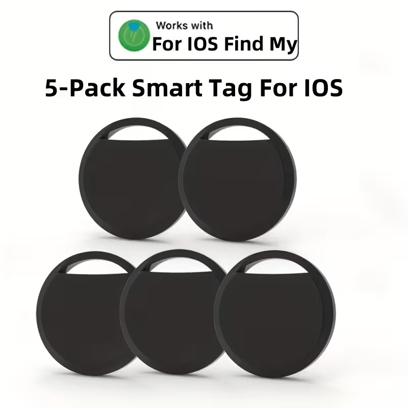 Black Air Tracker Smart Tag Size 36mm Compatible With iPhone Find My Only DK1305939