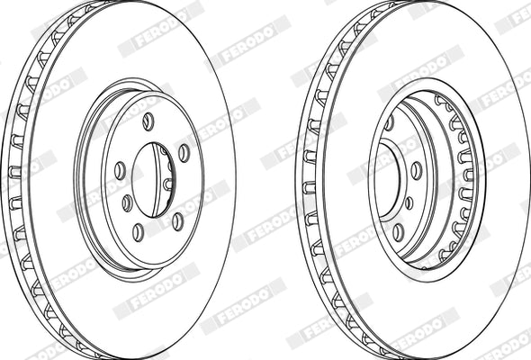 Brake Disc Front (Single) BMW X5 (E70 Some, F15,F85 some) X6 (E71,E72 some,F16,F86 Some) DDF1746C-1