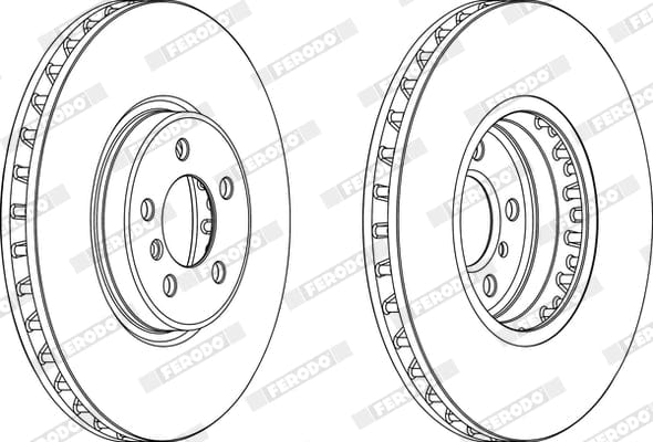 I-Brake Disc Front (Single) BMW X5 (E70 Some, F15,F85 some) X6 (E71,E72 abanye,F16,F86 Some) DDF1746C-1 
