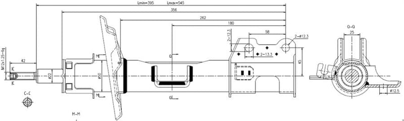 Front Right Shock Absorber - Fiat Tipo (356) 2017-2024 (55266963/199B100, 843A1) - 9265049