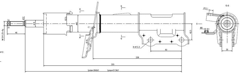 Hyundai Grand i10 / i10 Grand / Atos Front Shock Absorber Right 9251365