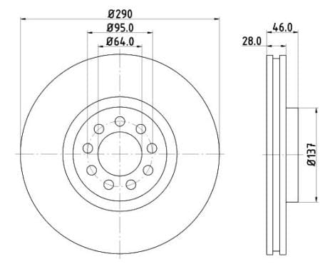 Iveco Daily Front Brake Disc BR16442 50C15 50C17 70C15