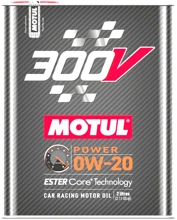 Motul 300V Power 0W-20 2L 4T racing engine oil 110813