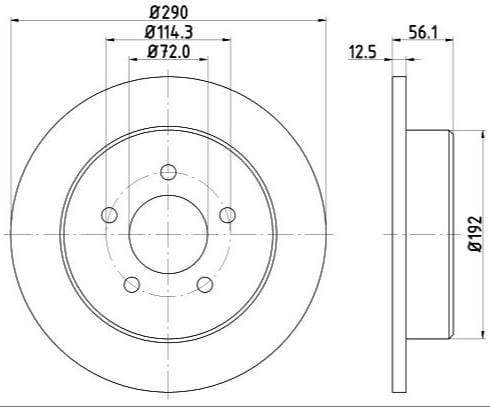 I-Rear Brake Disc Jeep Wrangler 4.0 Cherokee Grand Voyager Wrangler BR13104 / BR13366