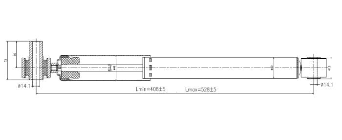 Rear shock absorber Left or Right for Mercedes Vito W447 – South Africa fitment – 7170249