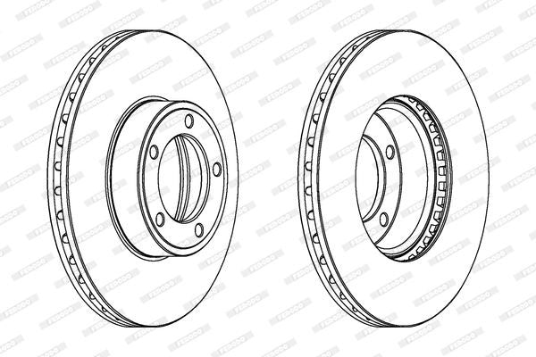 Brake Disc Front Ventilated JAGUAR XJ6 4.2 xk (SINGLE) (DDF164X)