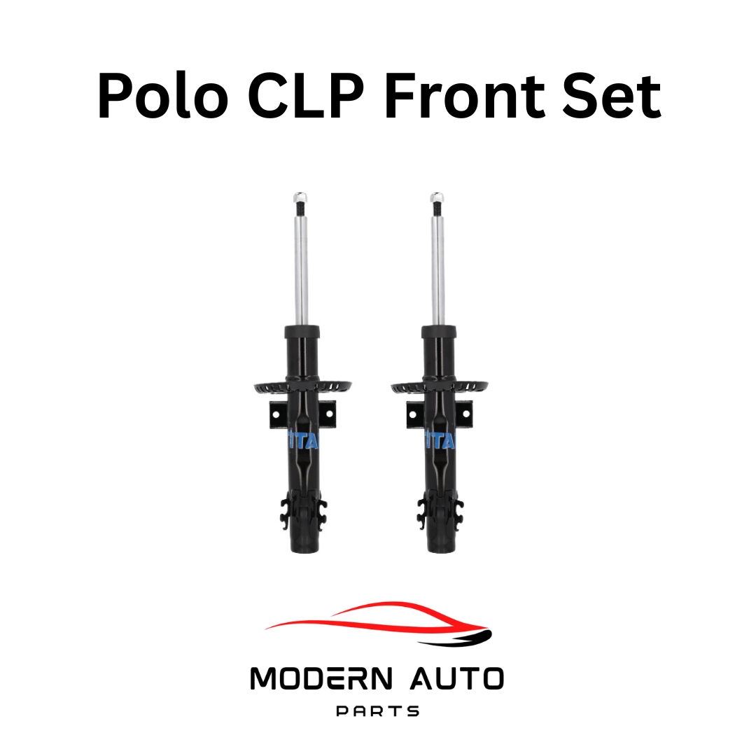 VW polo clp front and rear shock absorber set – black suspension kit