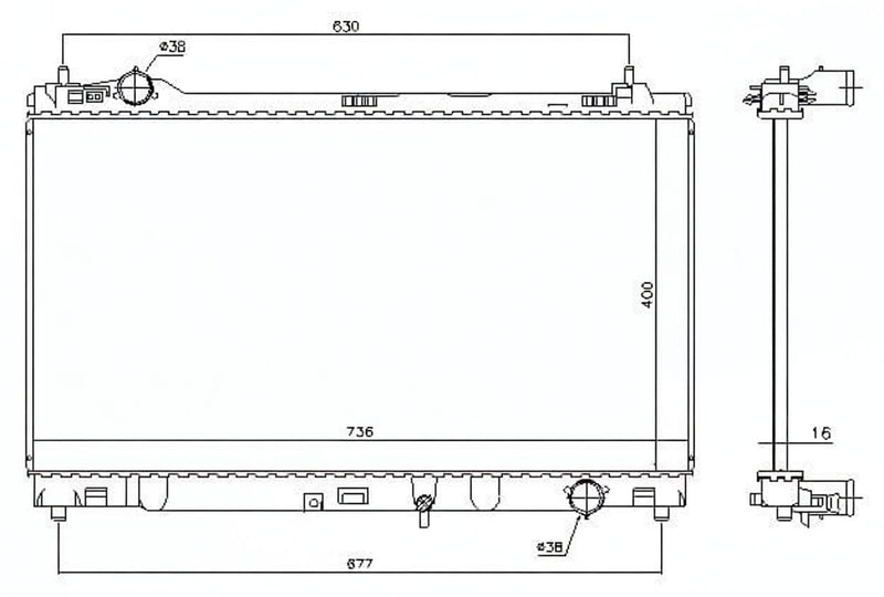 Aluminium Radiator for Lexus Is350 2GR-FSE - MAP-100588
