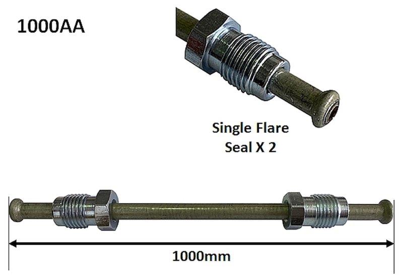 M10X1 Single Flare Screw Brake Pipe (1000Aa)