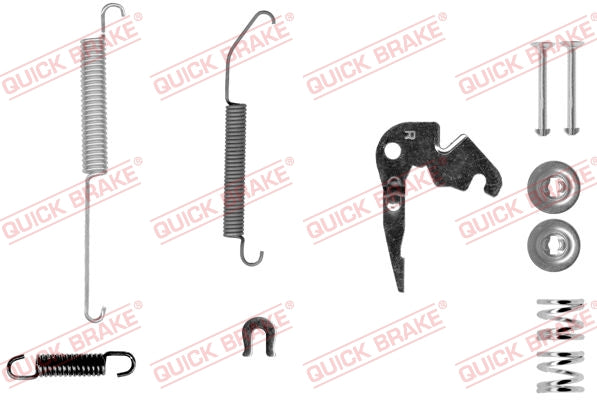 Accessory Kit Brake Shoe Right Nissan Nv200,Tiida ATE1005Bs/Fsb4166 (105-0033X-1R)