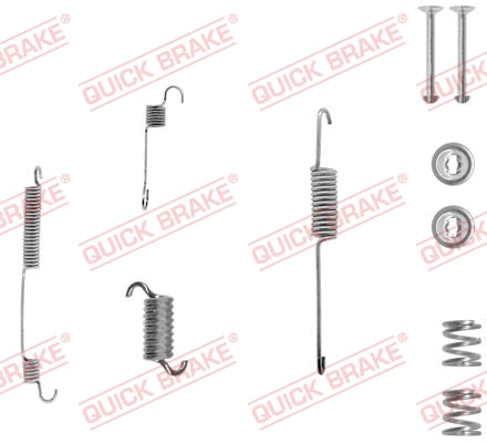 Accessory Kit Brake Shoe 711 Shoe Right Ford Escort, Nissan Langley,Renault 11 (105-0599-1R)