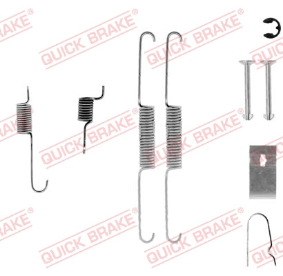 Accessory Kit Brake Shoe 537 Shoe Ford Bantam, Mazda 626 (105-0636-1)