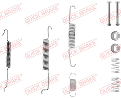 Accessory Kit Brake Shoe Left Side ATE503Bs/Fsb48 Vw Caddy Golf Jetta (105-0680-1L)