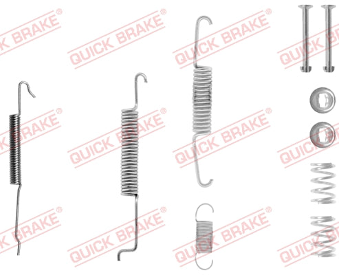 Accessory Kit Brake Shoe Right Side ATE503Bs/Fsb48 Vw Caddy Golf Jetta (105-0680-1R)