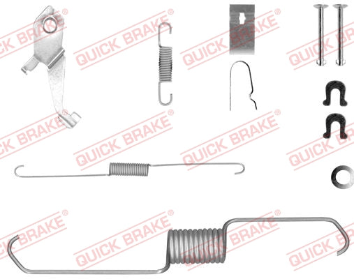 Accessory Kit Brake Shoe 636 Shoe Left Gwm Steed,Isuzu D-Max Kb Iii,Mitsubishi Triton (105-0856X-1L)