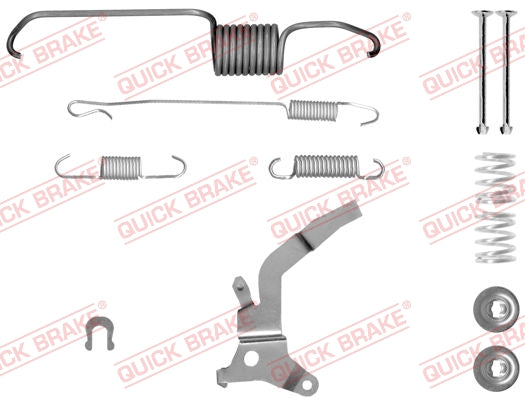 Accessory Kit Brake Shoe 639 Shoe Left Toyota Quantum (105-0864X-1L)