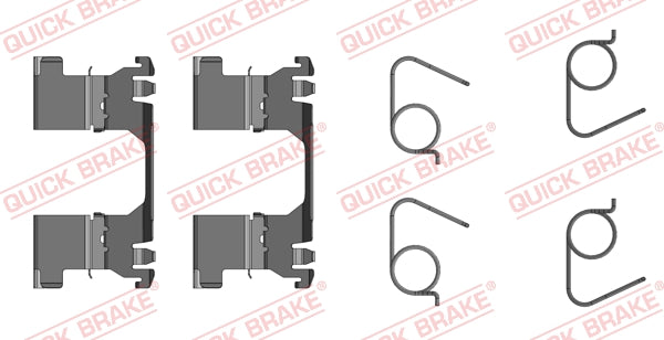 Accessory Kit Brake Pads Suzuki Sx4,Vitara,Opel Crossland X (109-0091R-1)