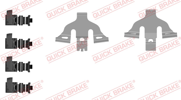 Accessory Kit Brake Pads Audi Q7 Porsche Cayenne (109-0092-1)