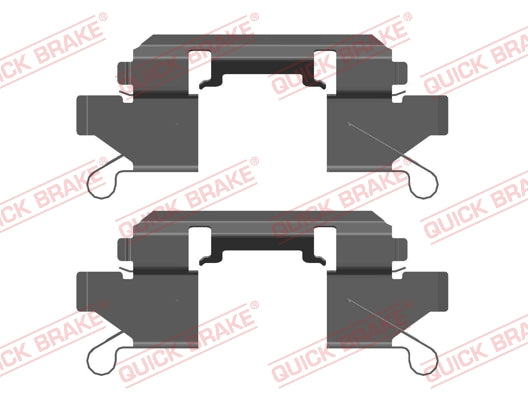 Accessory Kit Brake Pads Nissan Navara Ii (109-0111R-1)