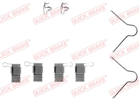 Accessory Kit Brake Pads FDB388 Toyota Hiace,Hilux,Quantum (109-1089-1)