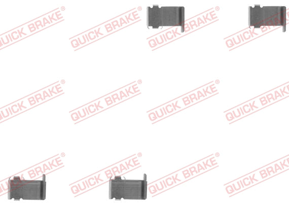 Accessory Kit Brake Pads FDB759 Daihatsu Terios, Mitsubishi Colt (109-1162-1)