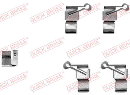 Accessory Kit Brake Pads FDB1854 ATE519 D3522 Right Cam Rhino Cmc Amandla Toyota Quantum (109-1238-1R)