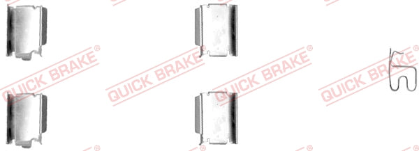 Accessory Kit Brake Pads FDB1424 (109-1246-1)