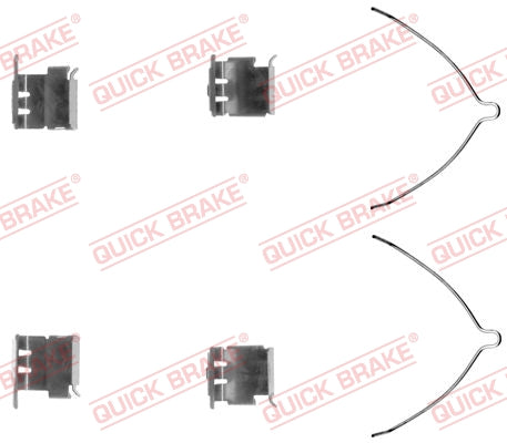 Accessory Kit Brake Pads FDB867 Toyota Corolla (109-1289-1)