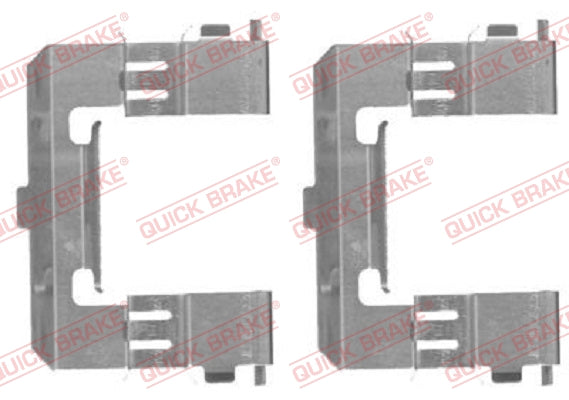 Accessory Kit Brake Pads FDB1817 Ford Ranger,Mazda Bt-50 (109-1715-1)