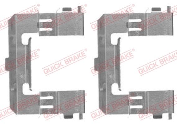 Toebehore-stel Remblokkies FDB1817 Ford Ranger, Mazda Bt-50 (109-1715-1)