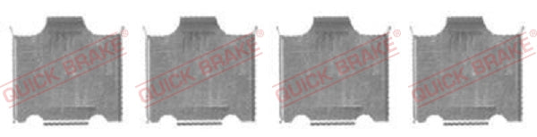 Accessory Kit Brake Pads FDB1860 Kia K2500,K2700 (109-1718-1)