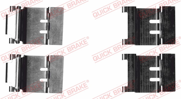 Accessory Kit Brake Pads FDB4648 Suzuki Baleno, Toyota Auris,Corolla Hatch (109-1874R-1)