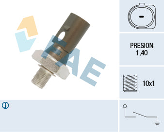 Oil Pressure Switch 1.40 M10X1.00 Audi,Vw,Seat (Agn,Agu,Aum,Blx,Bly,Aeb,Bfb,Bex,Alt,Asn,Ars,Bbj) (FAE 12880)