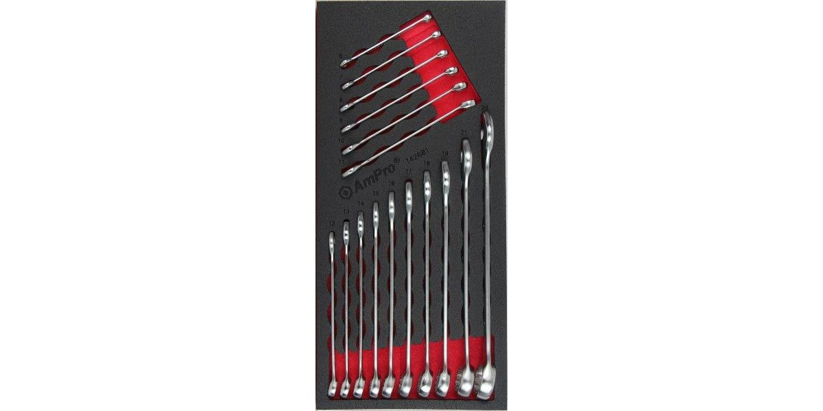 16Pc Fits-All Combination Wrench Set Ft AMPRO T42681 tools at Modern Auto Parts!