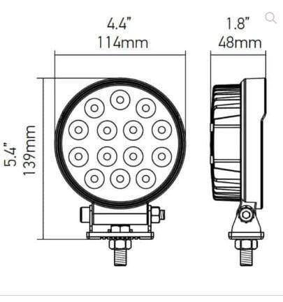 Hella Valuefit Round Led Worklight 22W – Flood - Modern Auto Parts 