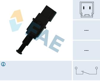 Brake Light Switch 2Pin No Thread (24490)