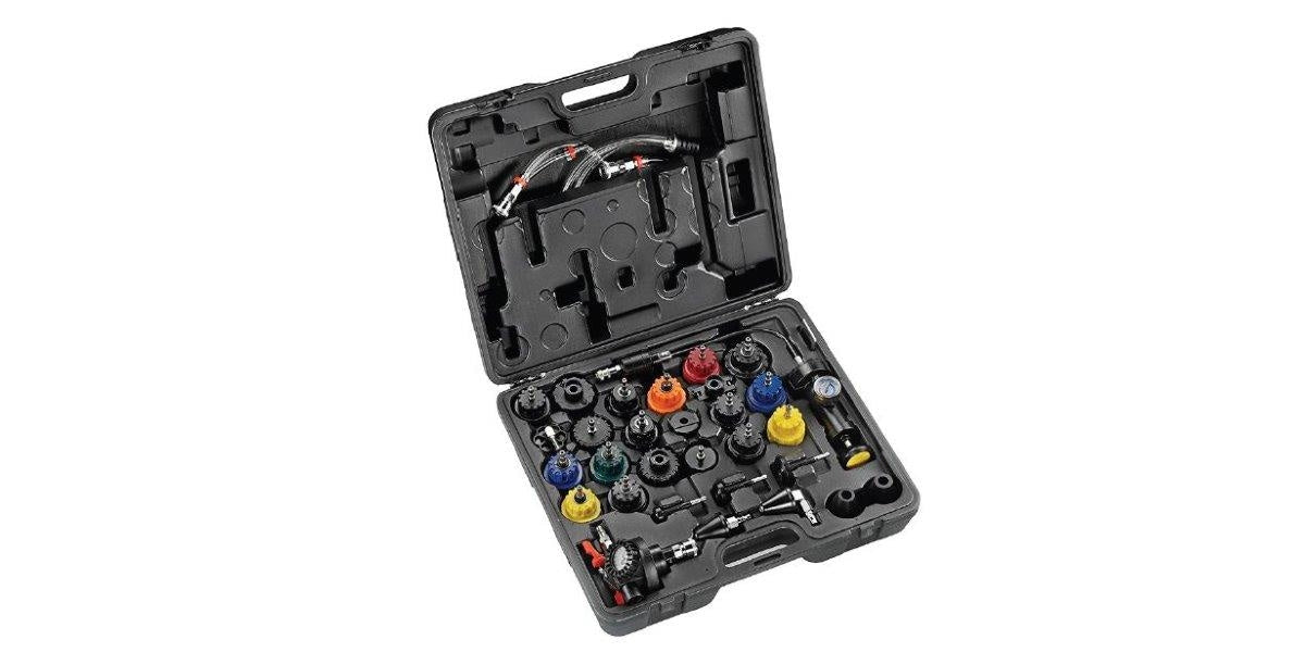 33Pc Cooling System Leakage Tester AMPRO T75552 tools at Modern Auto Parts!