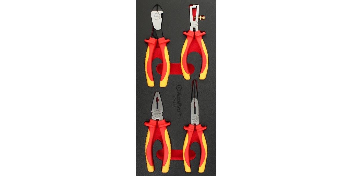 4Pc Insulated Pliers Set Ft AMPRO T28473 tools at Modern Auto Parts!