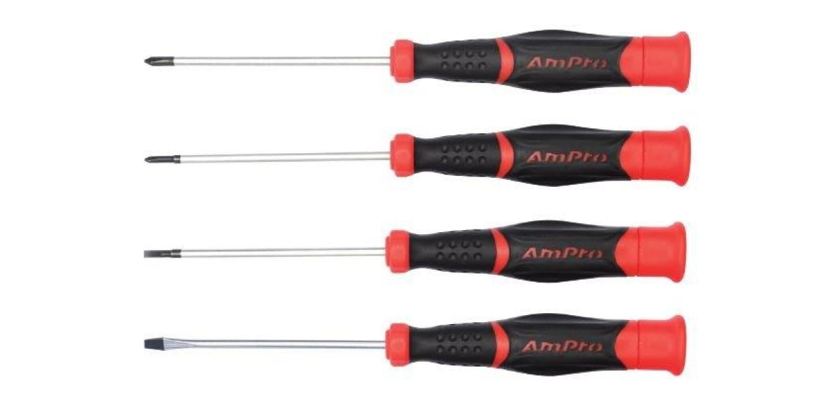 4Pc Precision Screwdriver Set AMPRO T32150 tools at Modern Auto Parts!