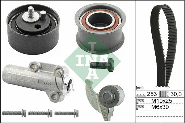 Belt Kit Vw Passat 2.8 V6 Ack,Apr,Aqd,Alg,Aha Audi A4 2.4 Bdv (530017910 Ina)