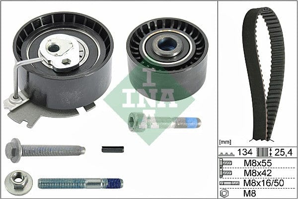 Belt Kit Citroen Berlingo,C2,C3,C4 Tu5Jp4B, 206 208 307 1007 Partner Tu5Jp4 (530037910 Ina)