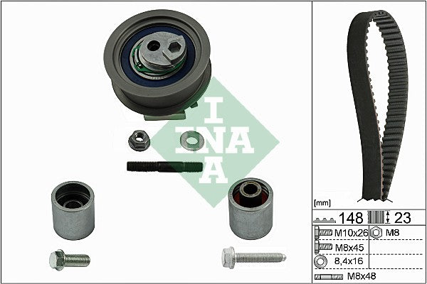 Timing Belt Kit Audi,Vw,Seat 2.0Fsi,2.0Tfsi Bwa,Blr,Bly,Bvy,Bvz,Bwj,Cdlg (530044510 Ina)