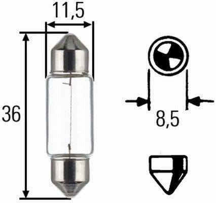Hella Bulb C5W 12V 5W (8Gm-002092-121) - Modern Auto Parts 