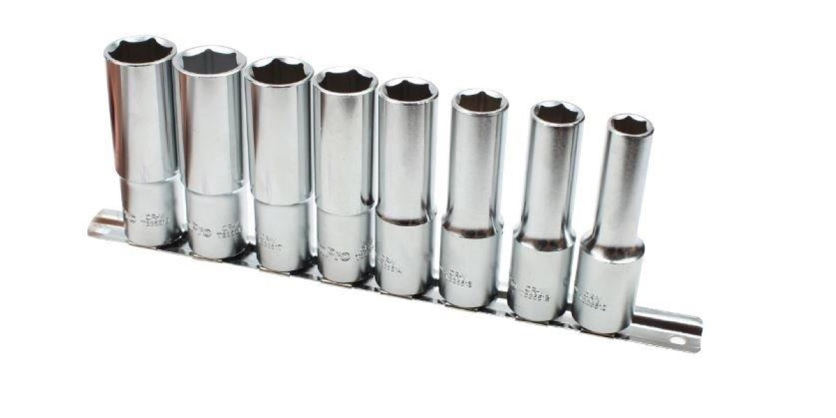 8Pc 1/2 Dr 6Pt Deep Socket Set (10-19Mm) AMPRO T45408 tools at Modern Auto Parts!