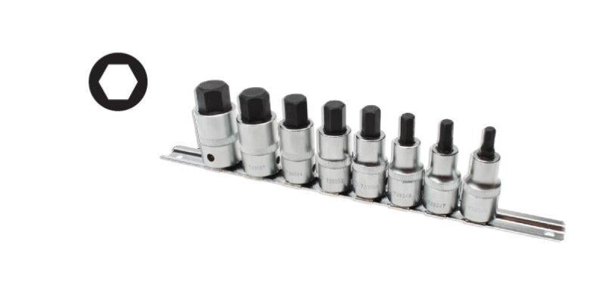 8Pc 1/2 Dr Hex Bit Socket Set 55Mm (6-19Mm) AMPRO T33232 tools at Modern Auto Parts!