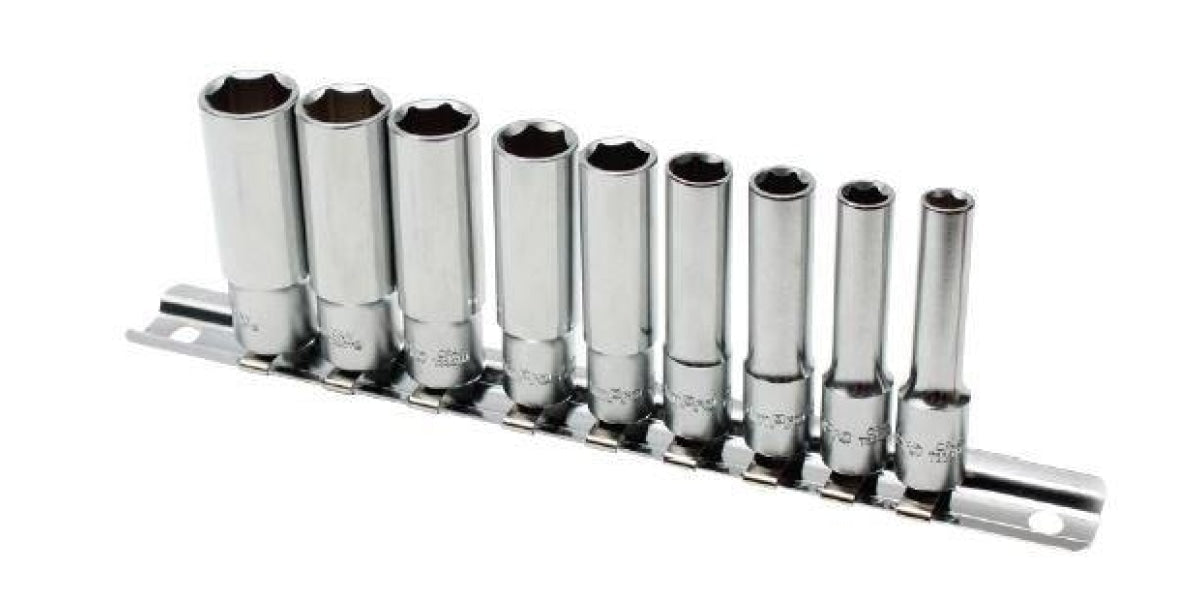 9Pc 1/4 Dr Deep Socket Set (5.5- 13Mm) Ampro T45002 Hardware > Tools